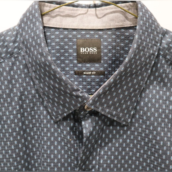 NWOT Hugo Boss Sharp Fit Button-Down Shirt - Picture 4 of 5